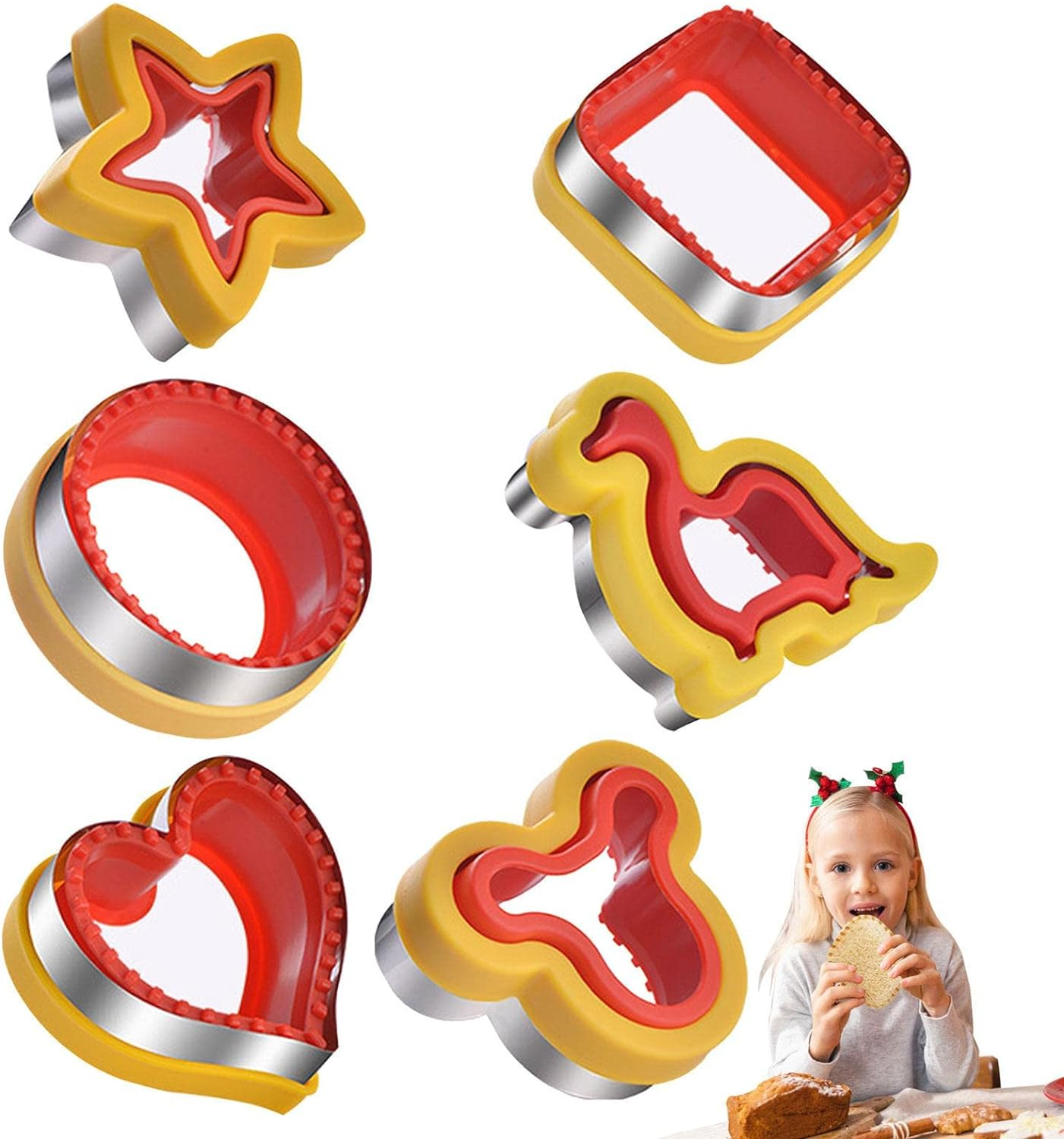 6pc Sandwich Cutter Set