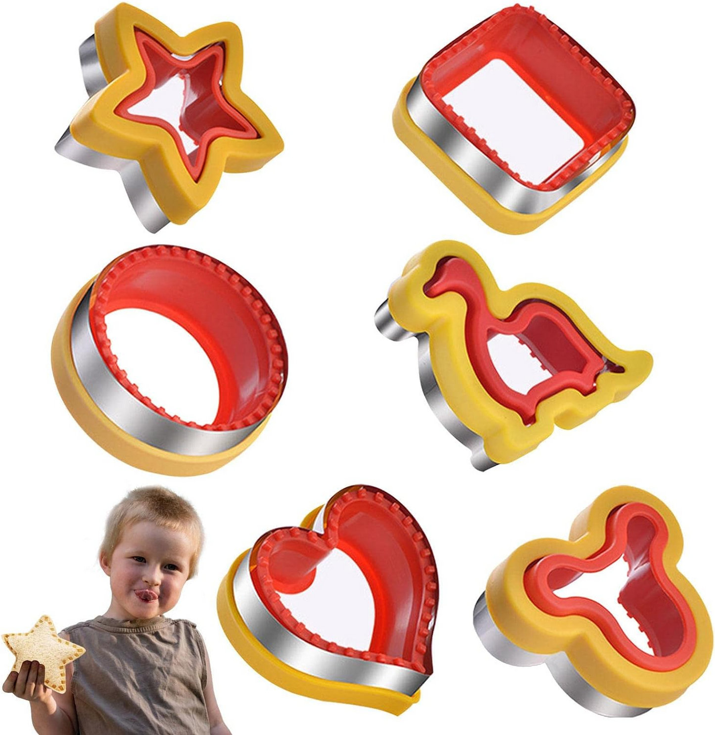 6pc Sandwich Cutter Set