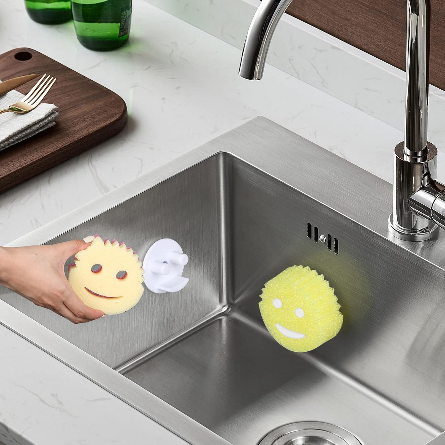 Smiley Face Sponge Holder