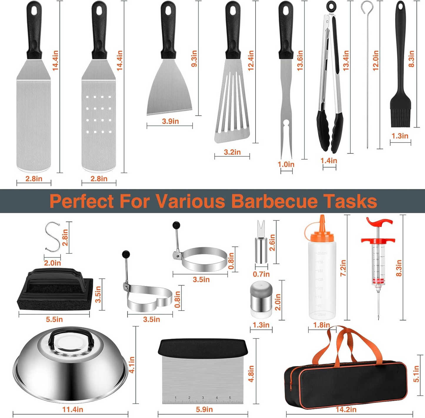 37pc Griddle Accessories Kit