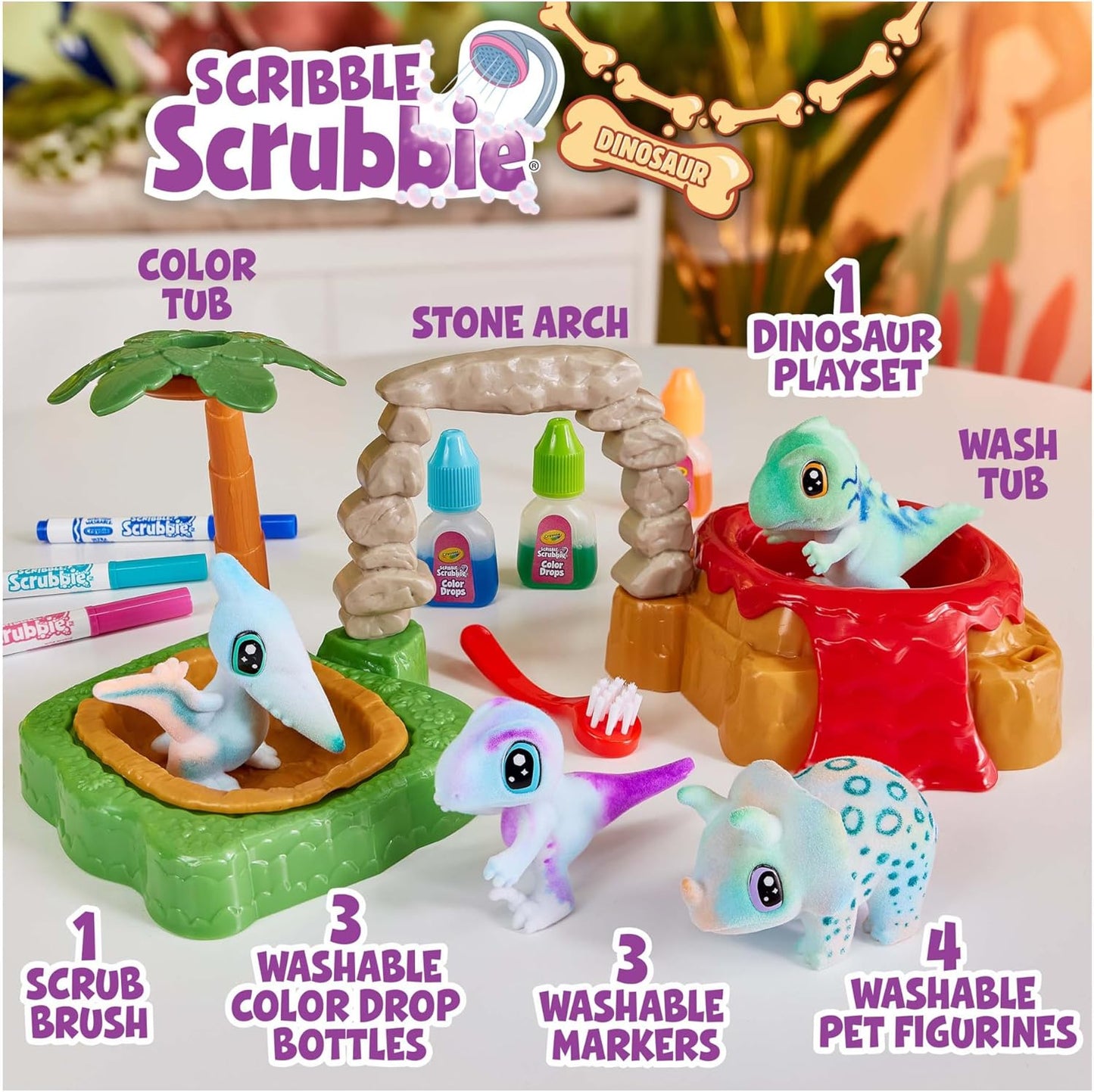 Crayola Scribble Scrubbie Dinosaur Set