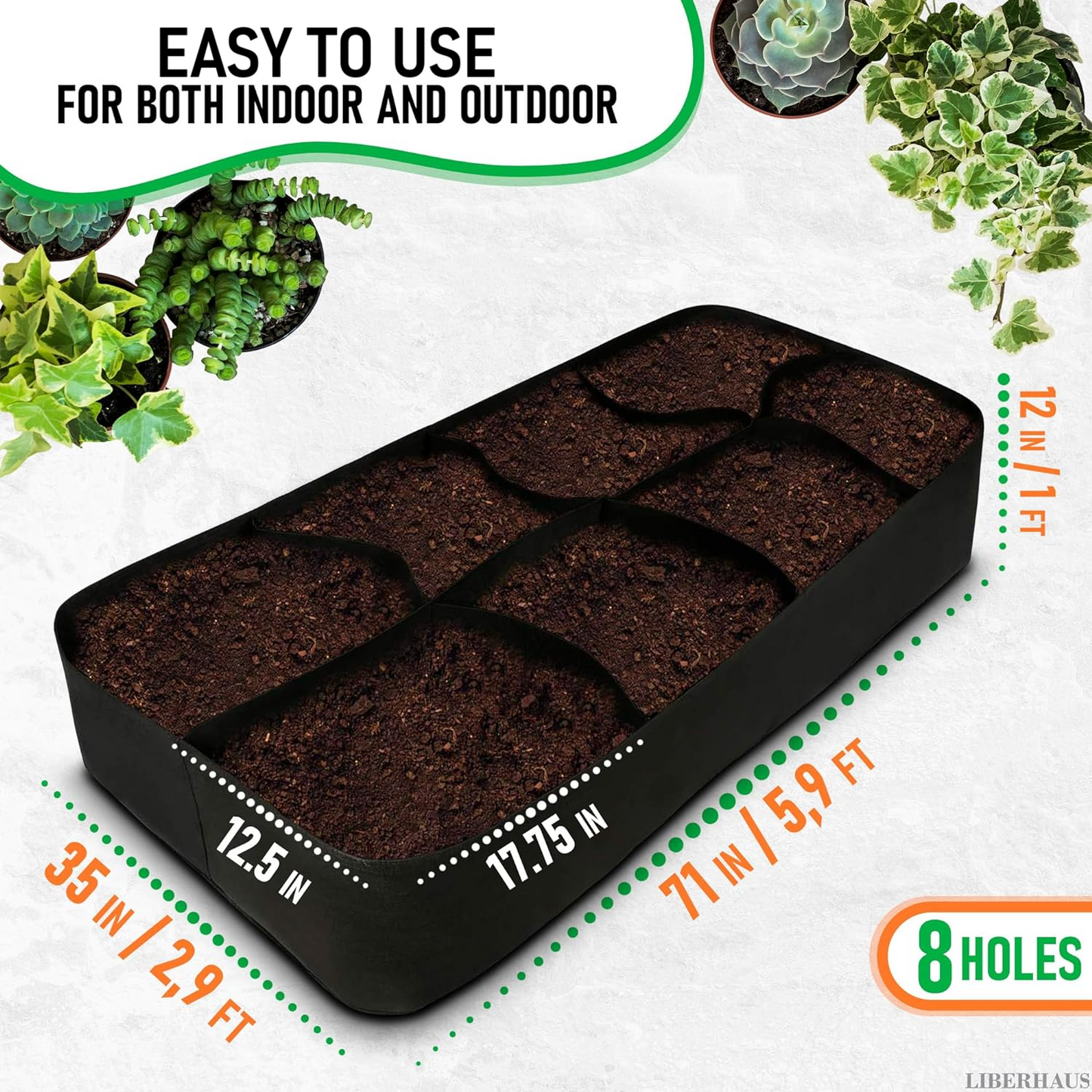 Rectangular Tray Grow Bags