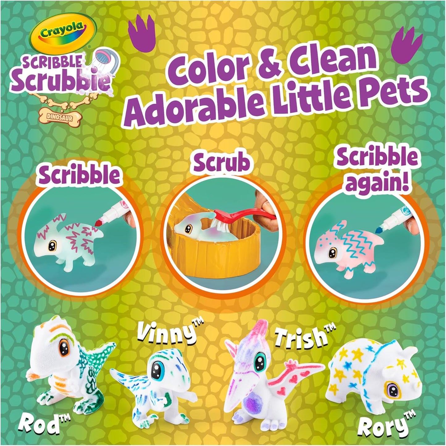 Crayola Scribble Scrubbie Dinosaur Set