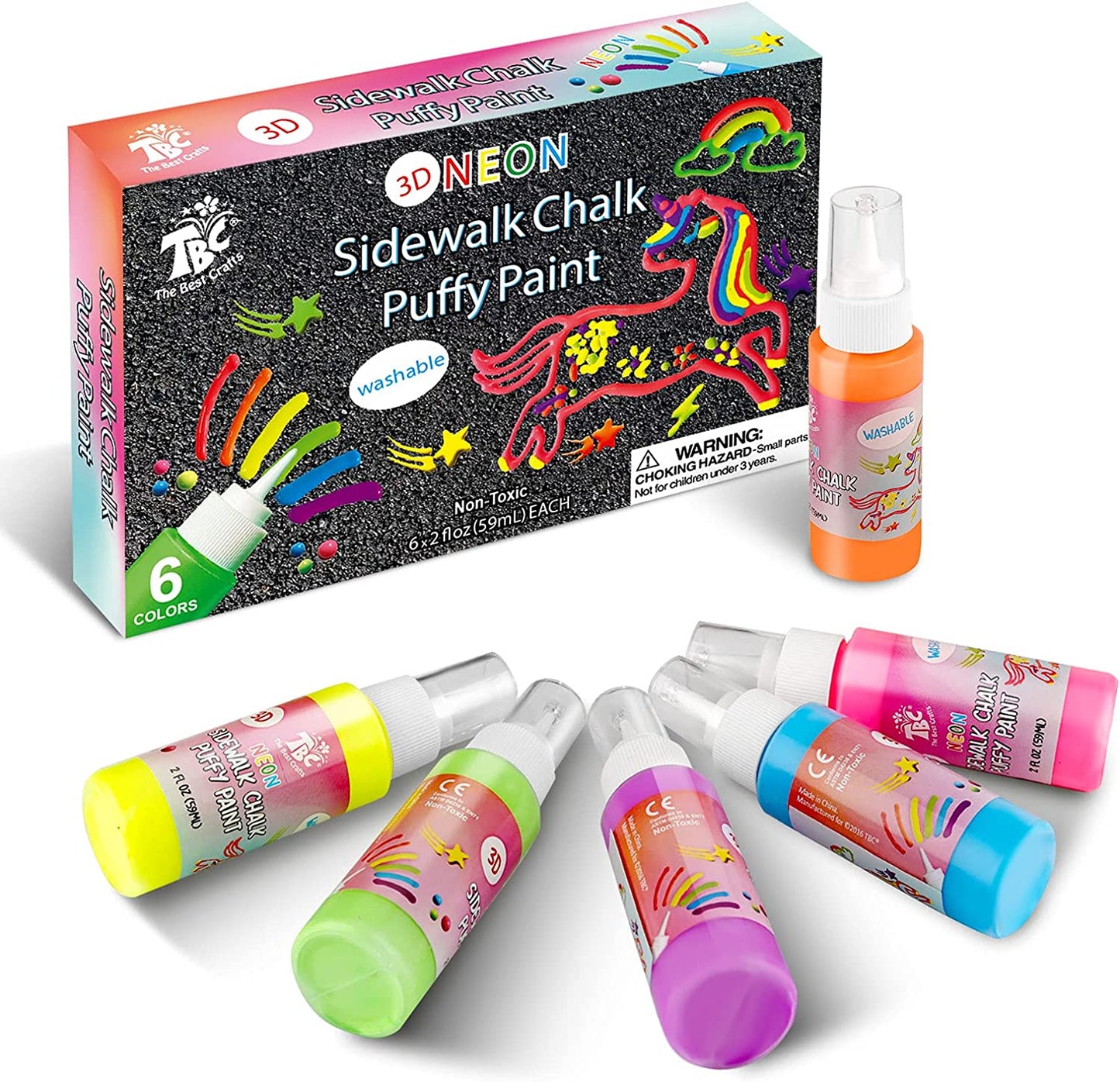 3D Puffy Paint Sidewalk Chalk