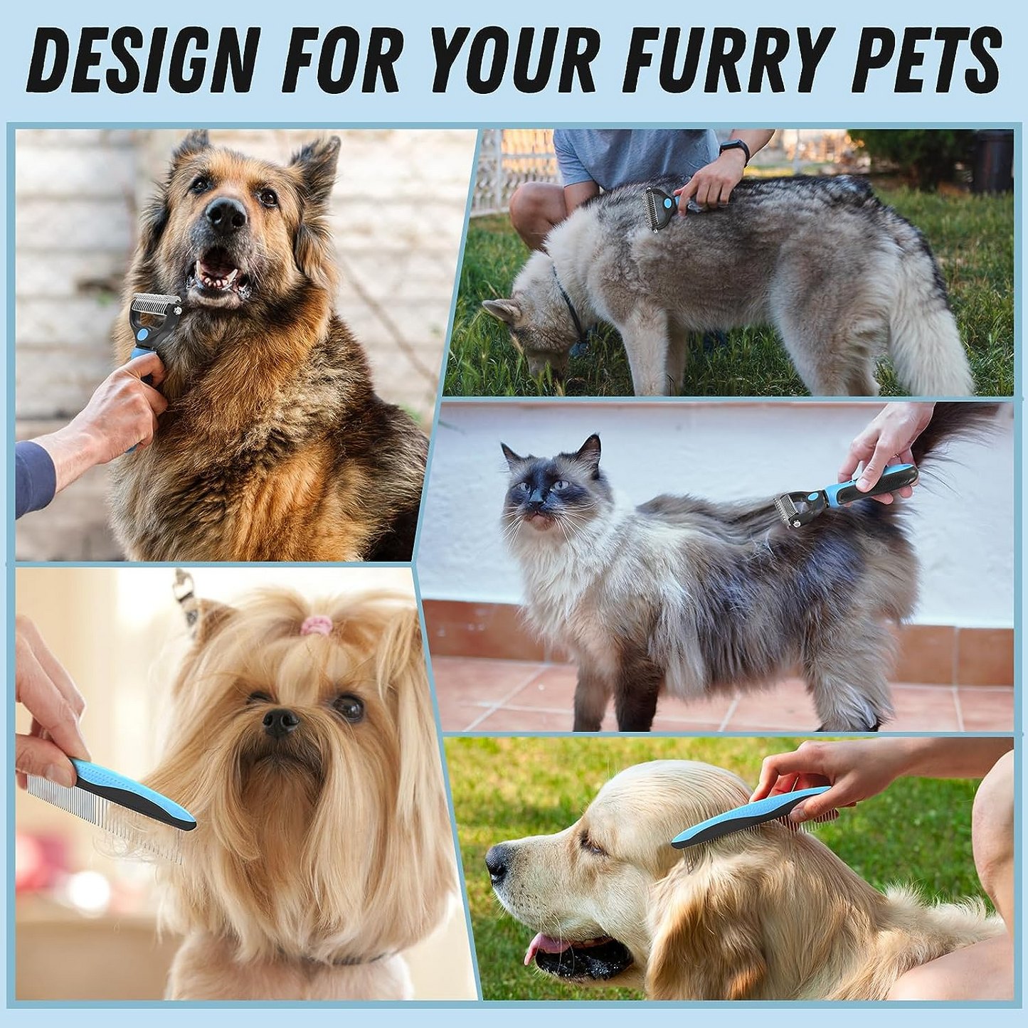 Pet Dematting Shedding Set