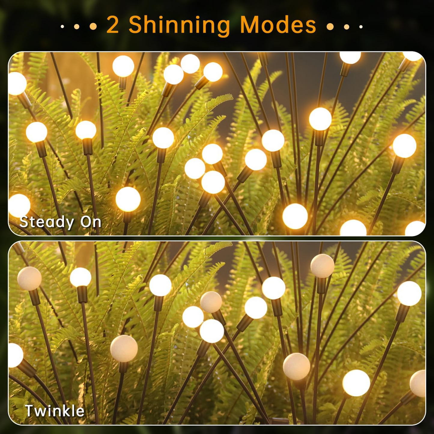 2pk Firefly Garden Lights