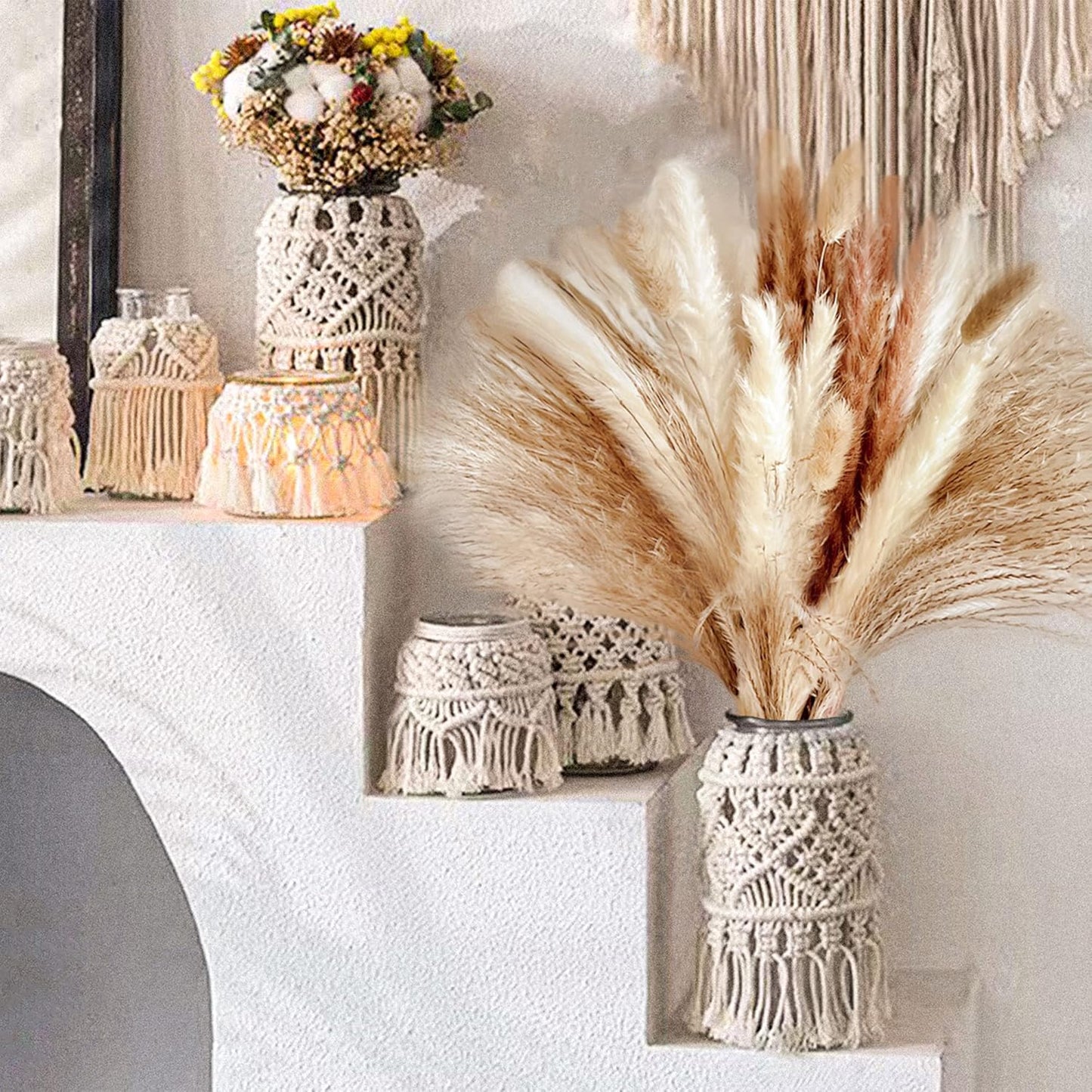 Large Pampas Grass Decor