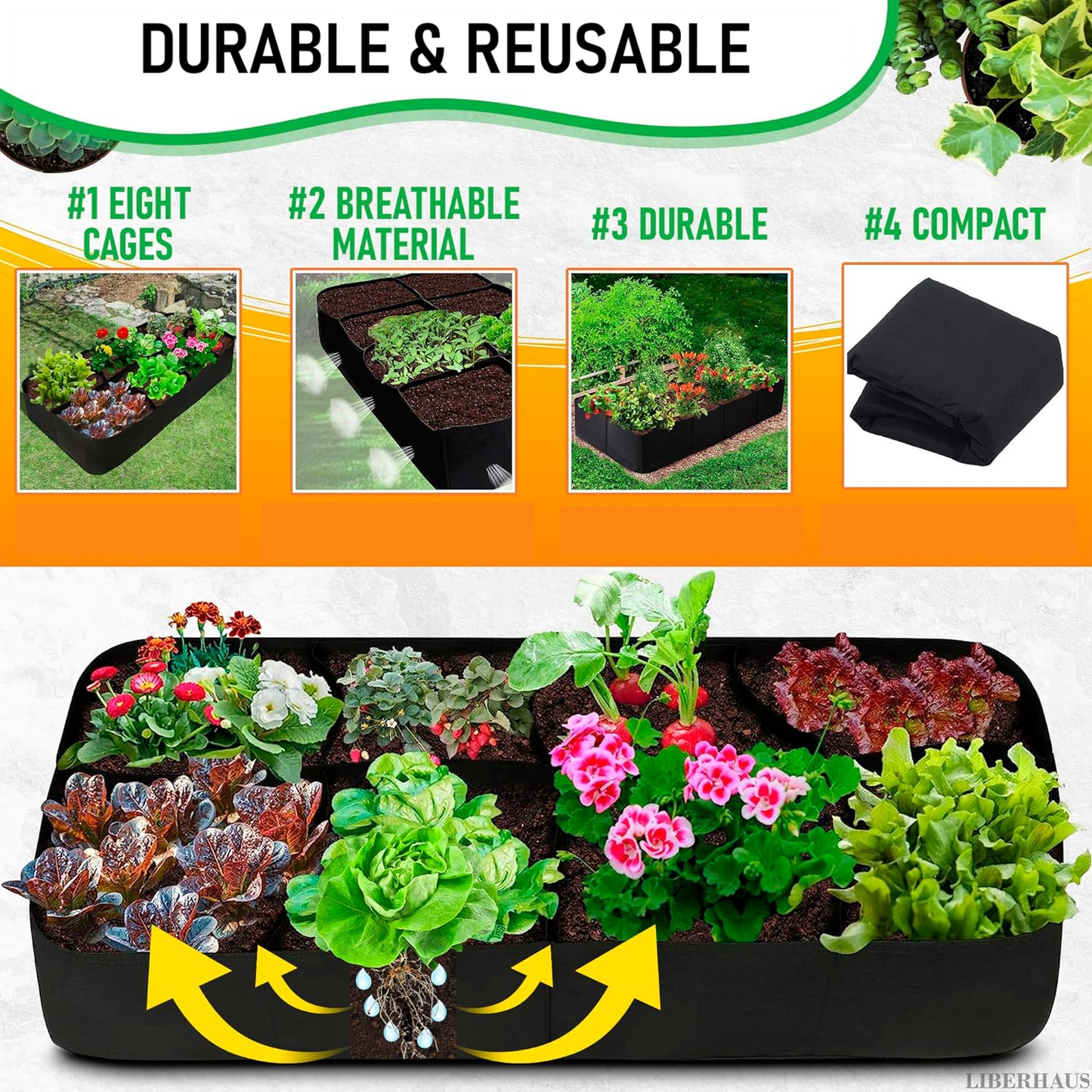 Rectangular Tray Grow Bags