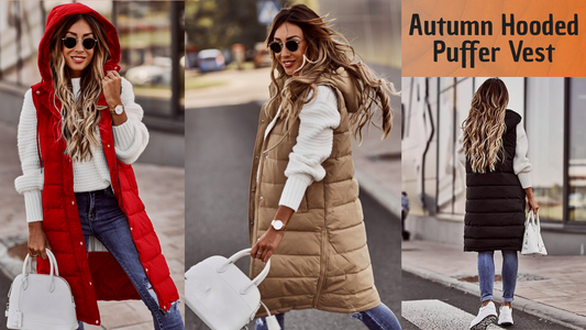 Autumn Hooded Puffer Vest