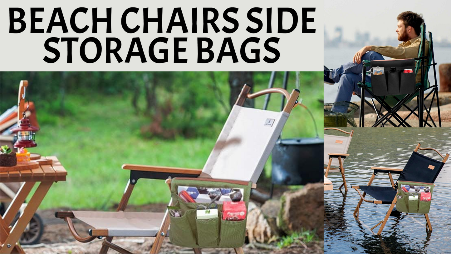 Beach Chair Side Storage Bags