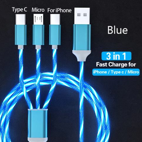 Glowing 3 in 1 Charger