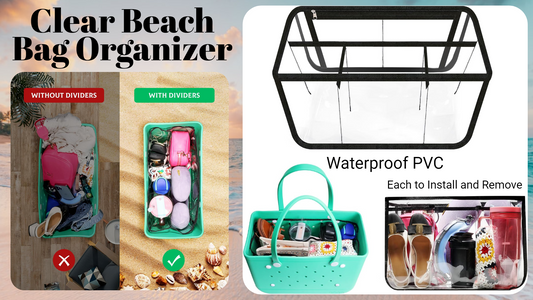 Clear Beach Bag Organizer