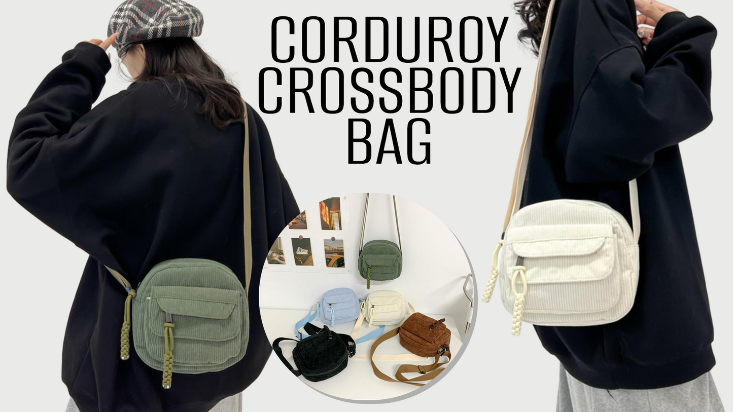 Corduroy Crossbody Bag