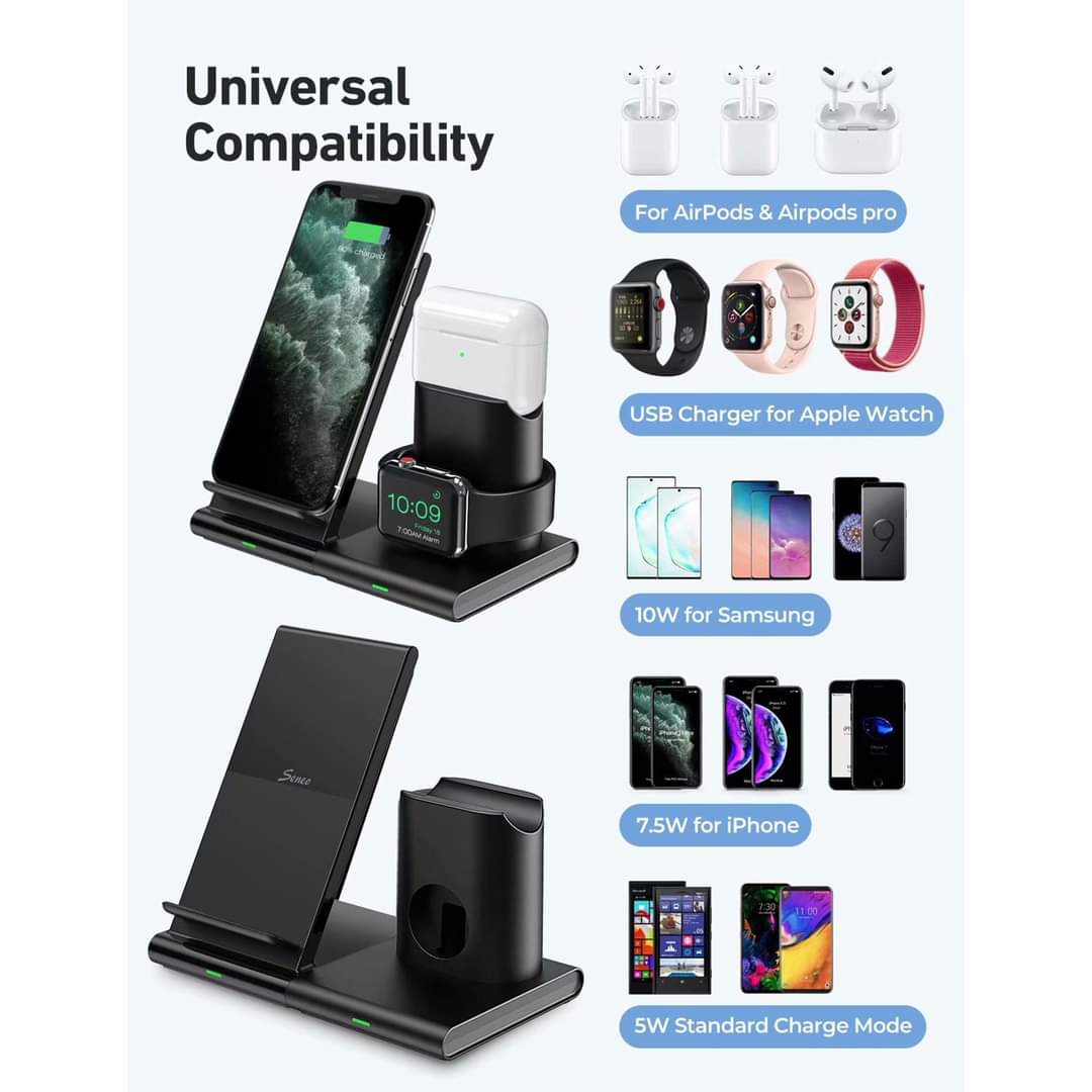 Seneo 3 in 1 Wireless Charging Stand