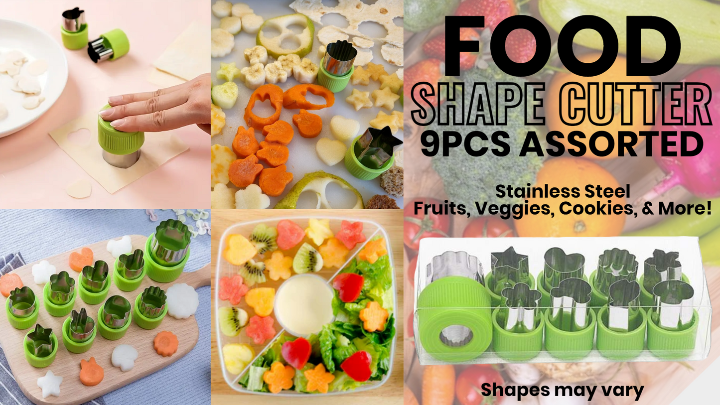 9pc Food Shape Cutter Set