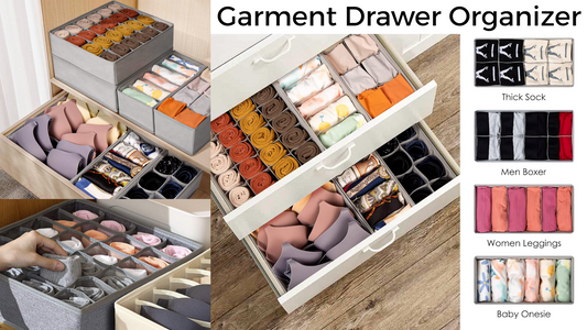 Garment Drawer Organizer Set