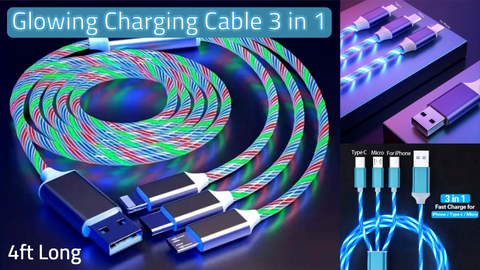 Glowing 3 in 1 Charger