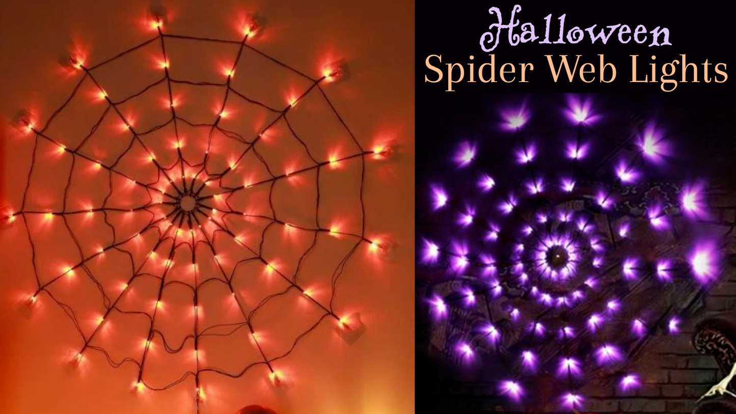 Halloween Spiderweb Lights