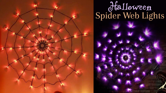 Halloween Spiderweb Lights