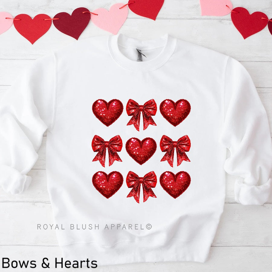 Bows & Hearts - RBA Valentine's Crewneck