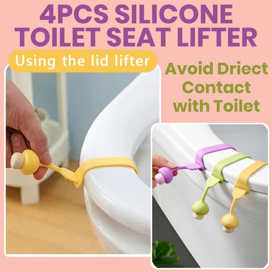 4pcs Silicone Toilet Seat Lifter