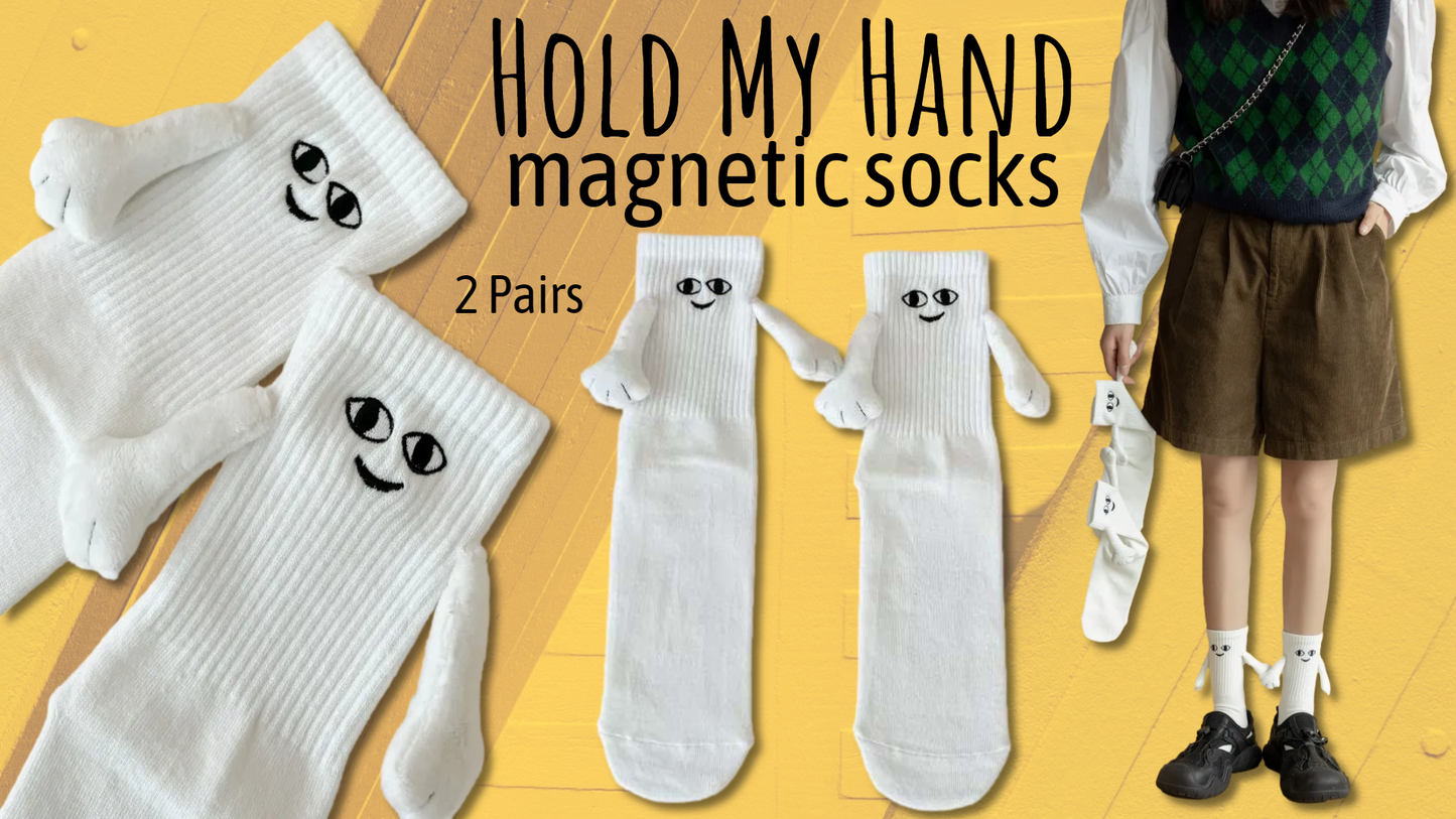 Hold My Hand Magnetic Socks - 2 Pairs