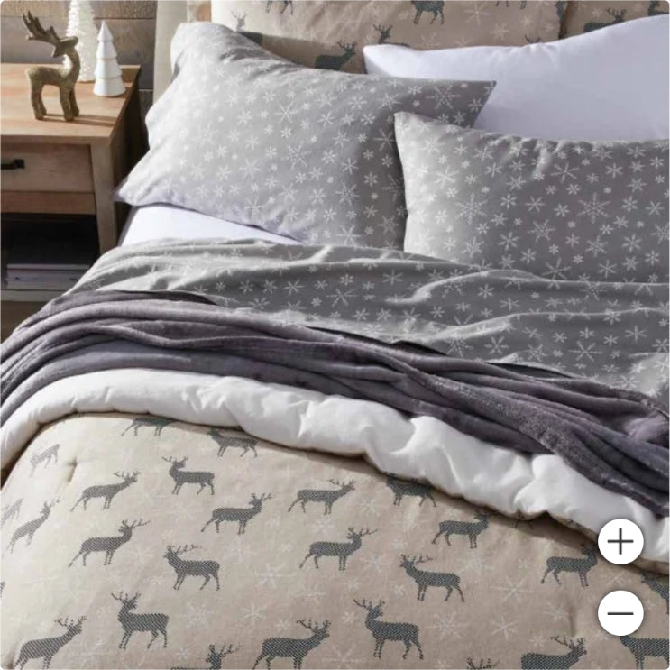 Sleep Comfort Flannel Comforter Sets