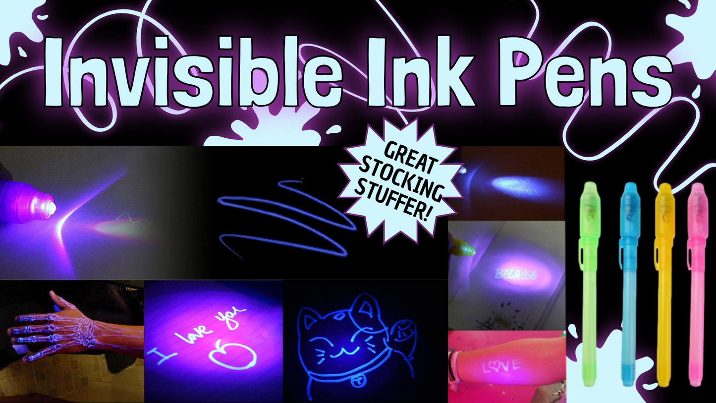 Invisible Ink Pens - 4pk