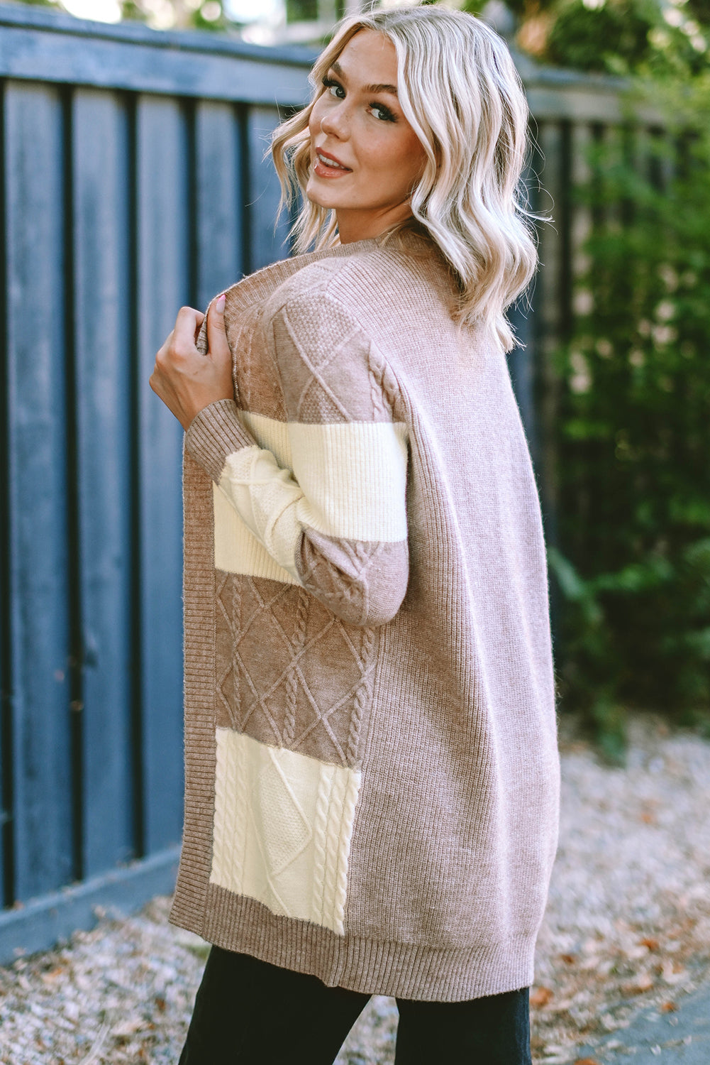 Color Block Cardigan