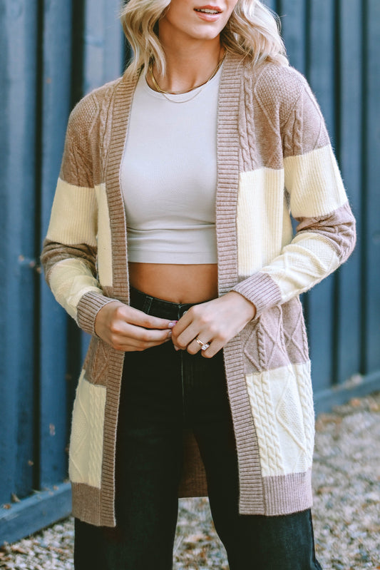 Color Block Cardigan