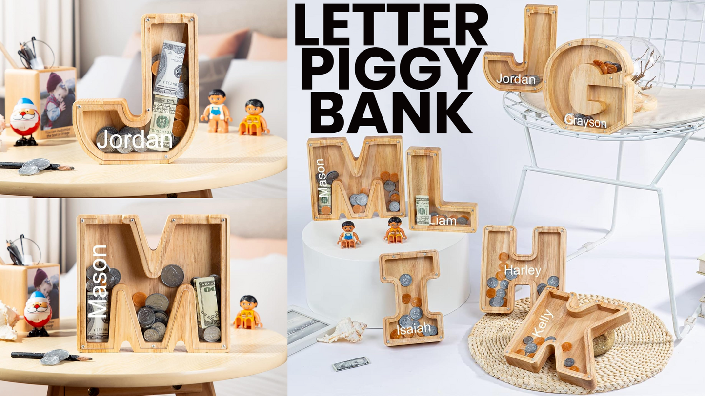 Letter Piggy Banks