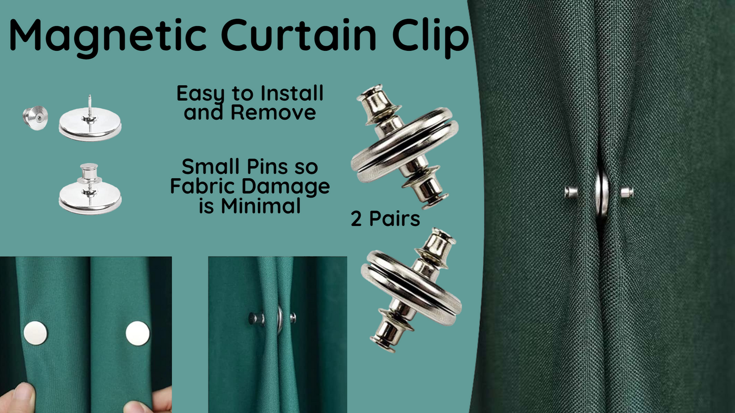 Magnetic Curtain Clips