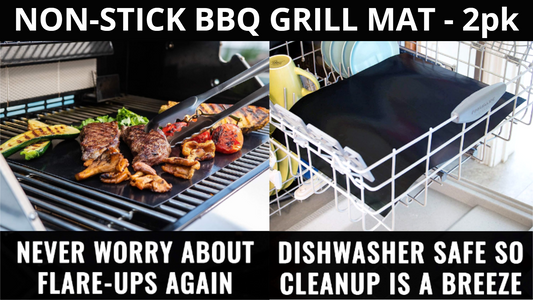 Non-Stick BBQ Grill Mat - 2pk