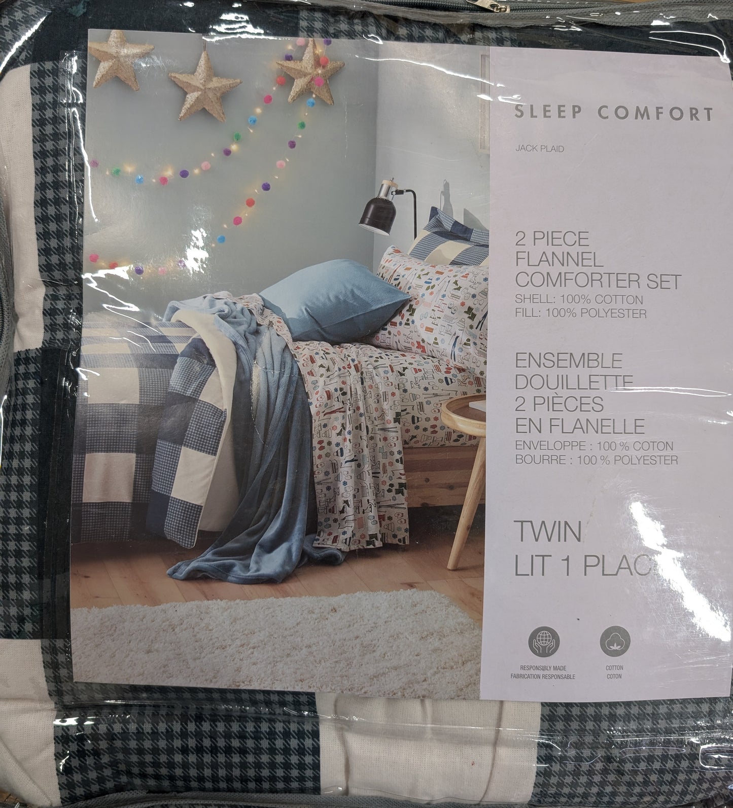 Sleep Comfort Flannel Comforter Sets