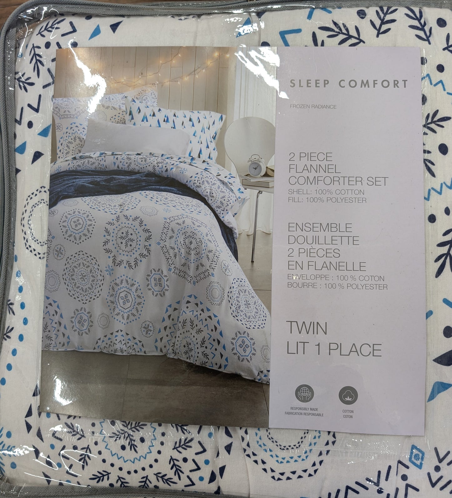 Sleep Comfort Flannel Comforter Sets