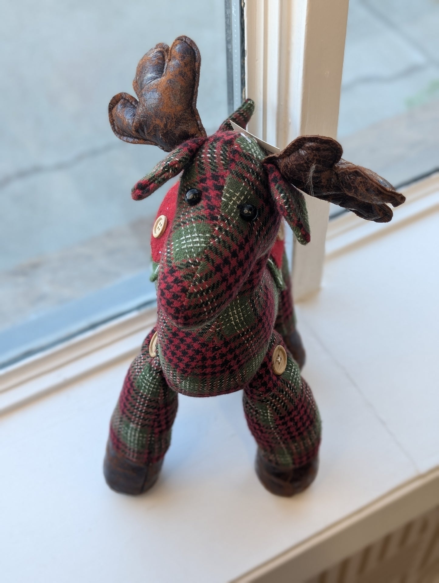 Plaid Standing Reindeer