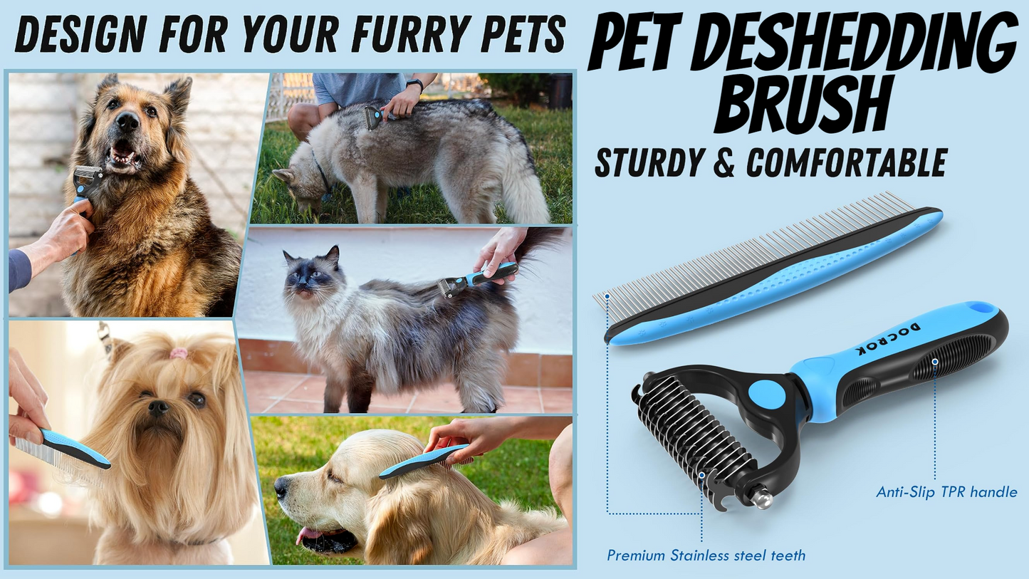 Pet Dematting Shedding Set