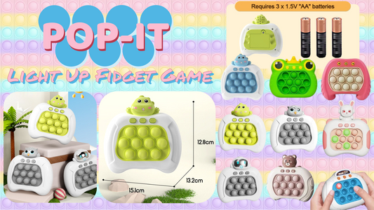 Pop It Light Up Fidget Game