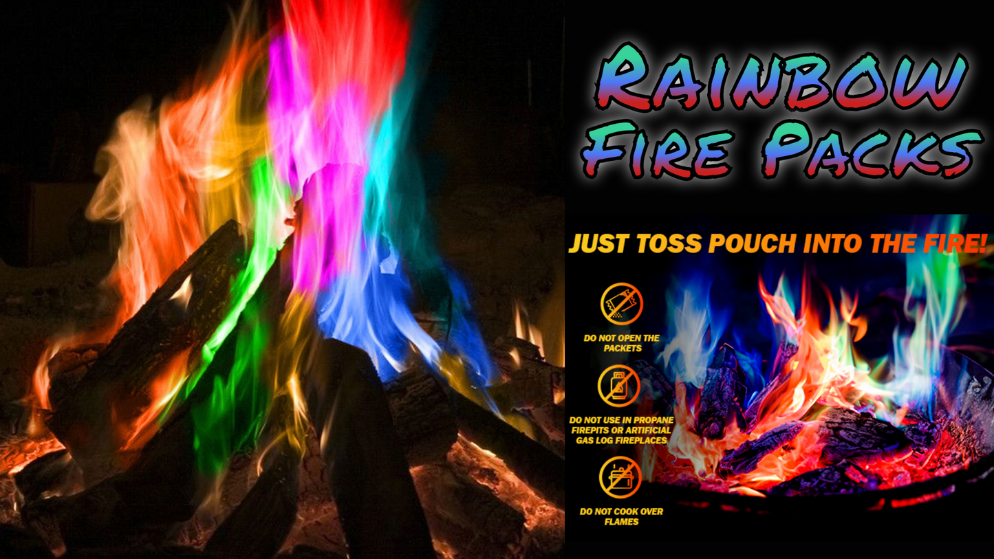 5pc Rainbow Fire Packs