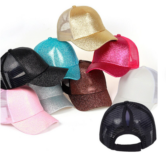 Glitter Pony Tail Hats