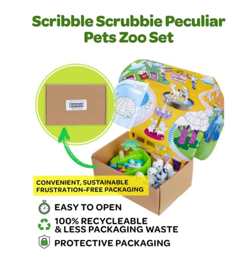 Scribble Scrubbie Peculiar Zoo