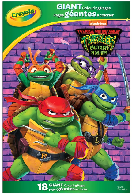 Crayola Giant Colouring Pages Foldalope - Teenage Mutant Ninja Turtles