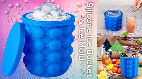 Silicone Ice Bucket & Ice Mold