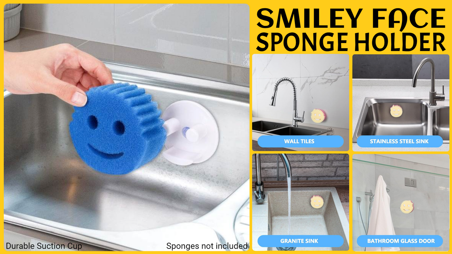 Smiley Face Sponge Holder