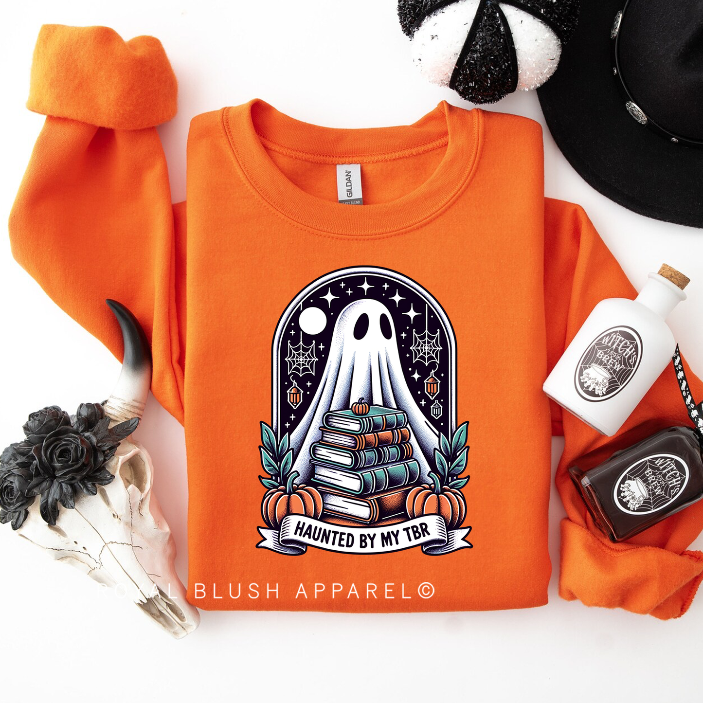 Haunted By My TBR - RBA Spooky Vibes Crewnecks 2024