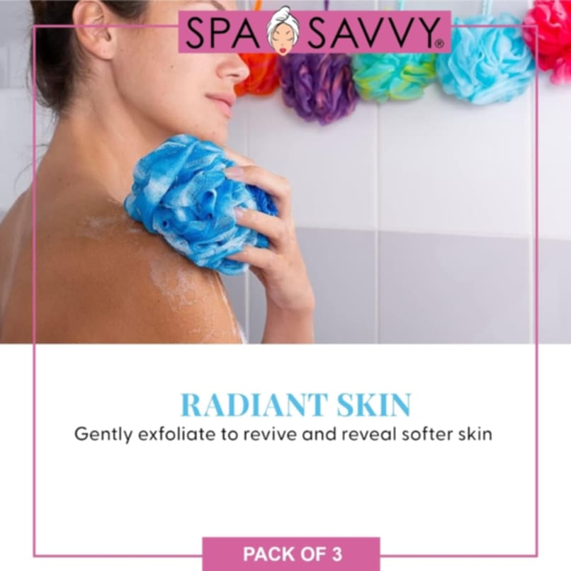 Spa Savvy Exfoliating Poufs