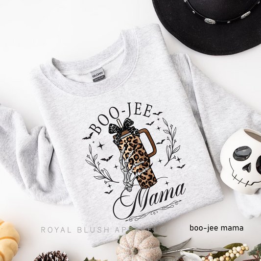 Boo-Jee Mama - RBA Spooky Vibes Crewnecks 2024