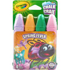 Crayola Washable Sidewalk Chalk - 4 Pack