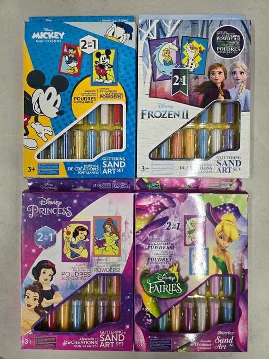 Disney: Glittering Sand 2 in 1 Art Sets