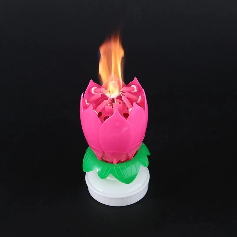 Rotating Birthday Lotus Lantern